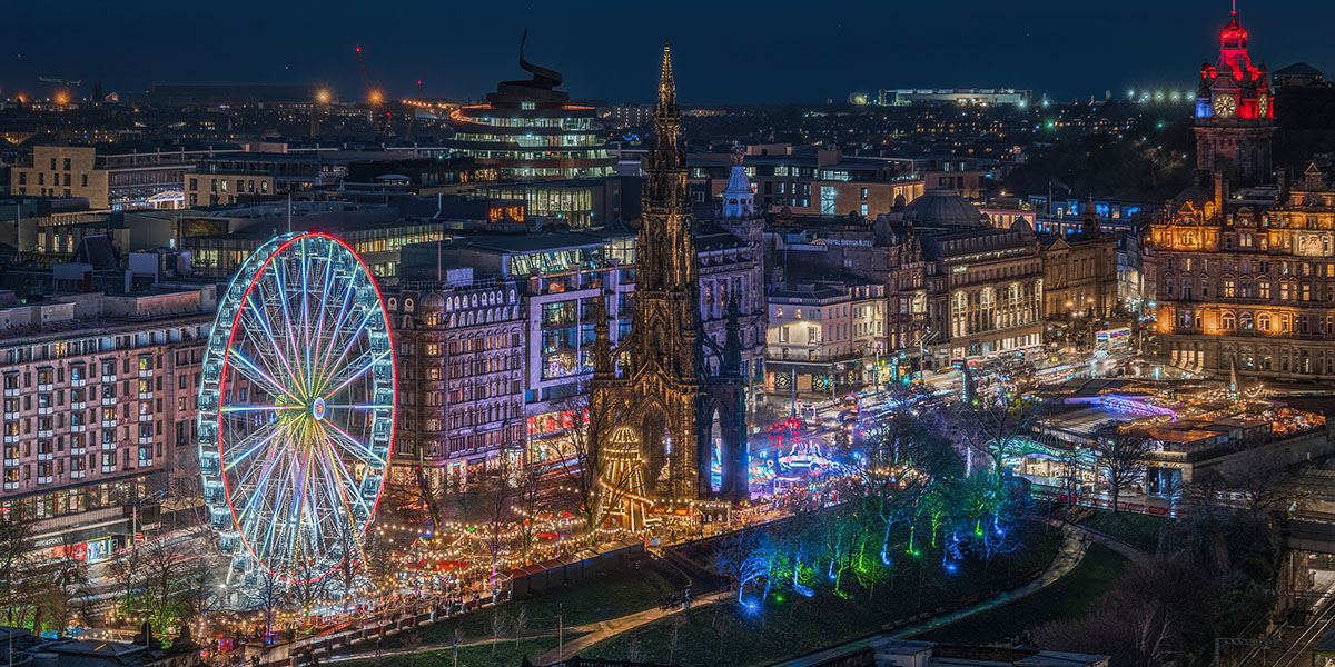 Scenic Edinburgh At Christmas