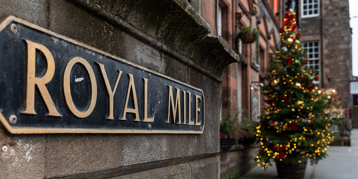 Royal Mile At Christmas