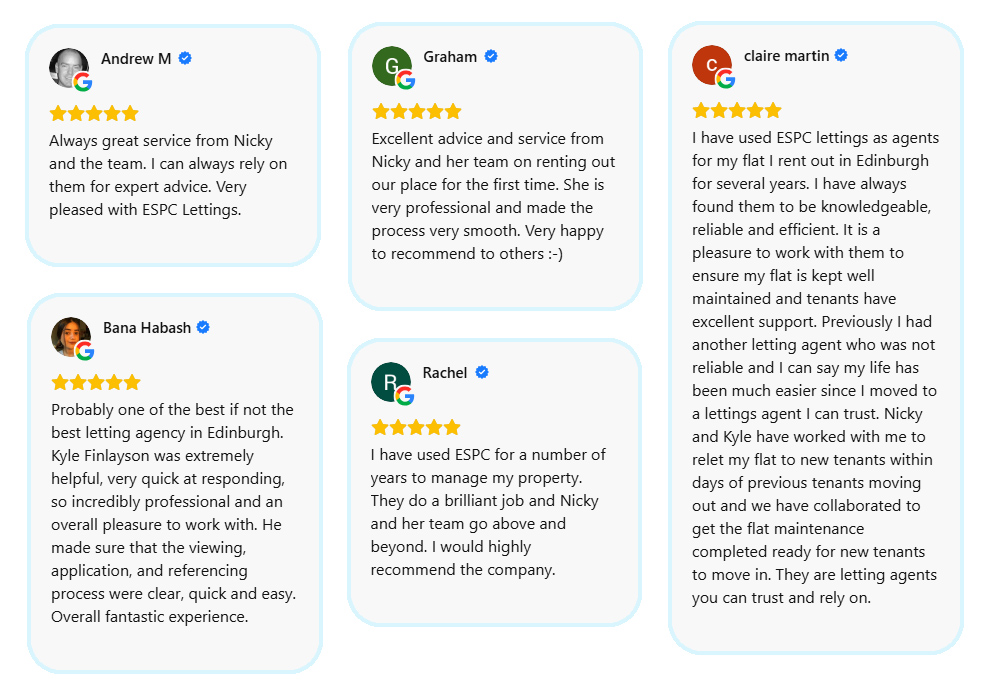 ESPC Lettings - Google Review
