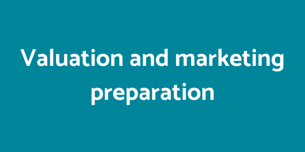 Valuation and marketing preparation