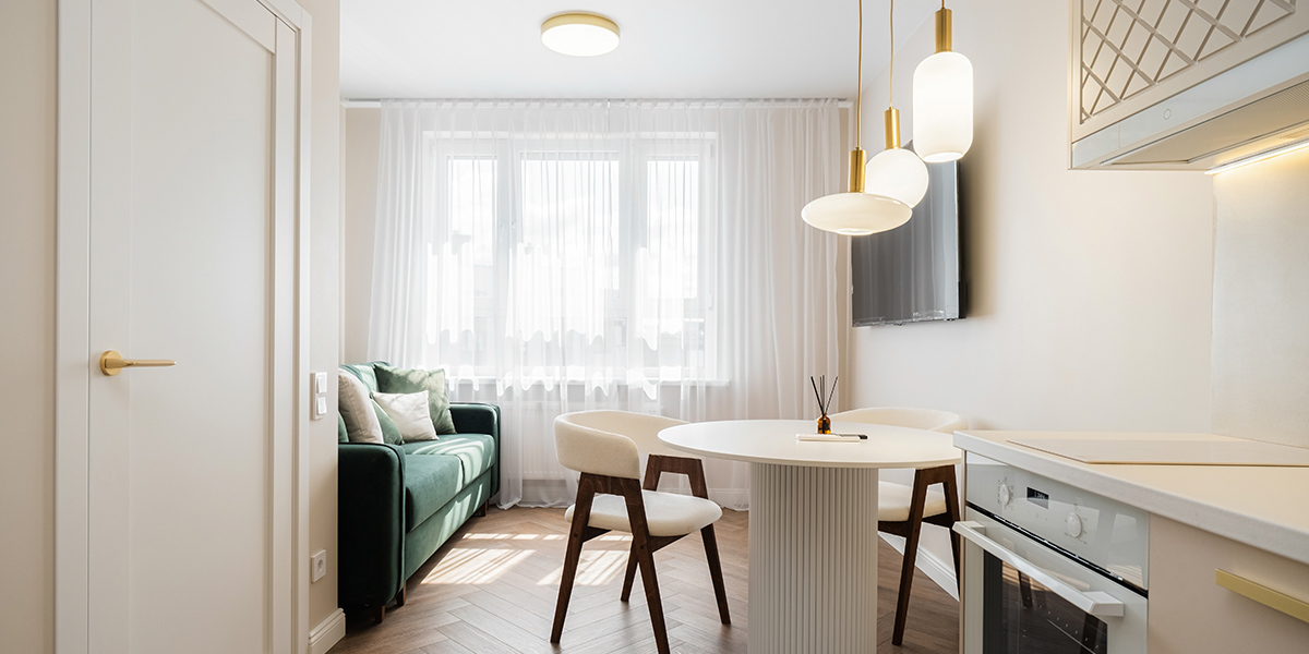 Compact but stylish living room