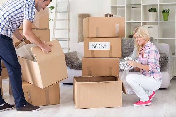 couple moving house