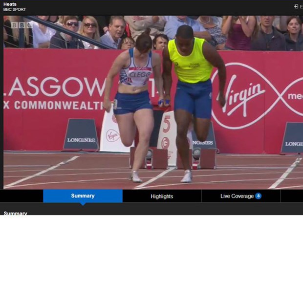 Libby Clegg Common Wealth Games 2014 T12 100M heat 3 web