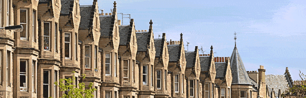 Row of houses in Edinburgh