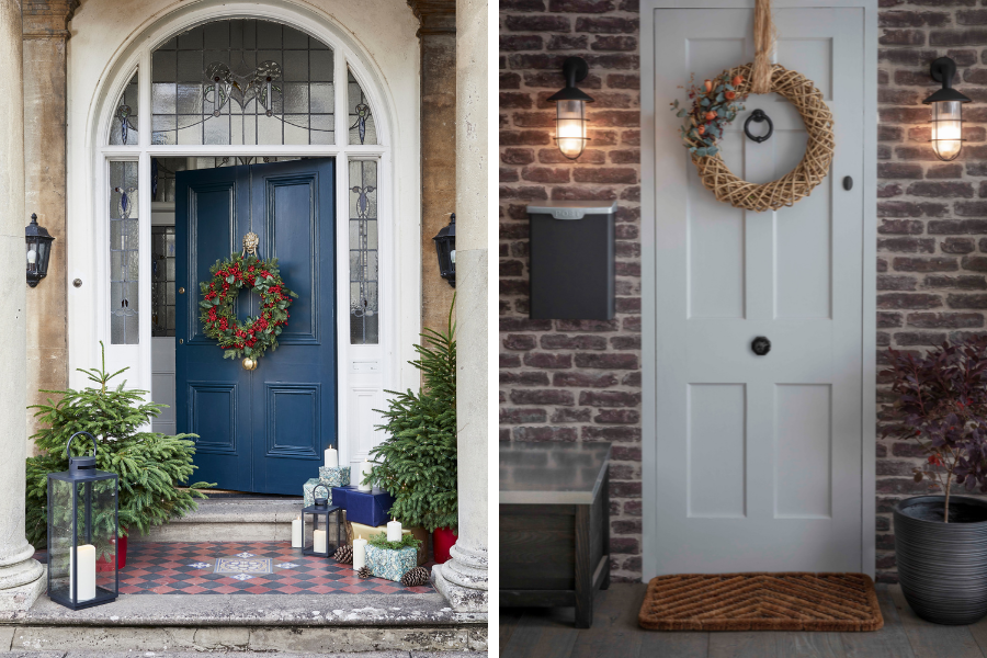 How to decorate your front door for Christmas ESPC